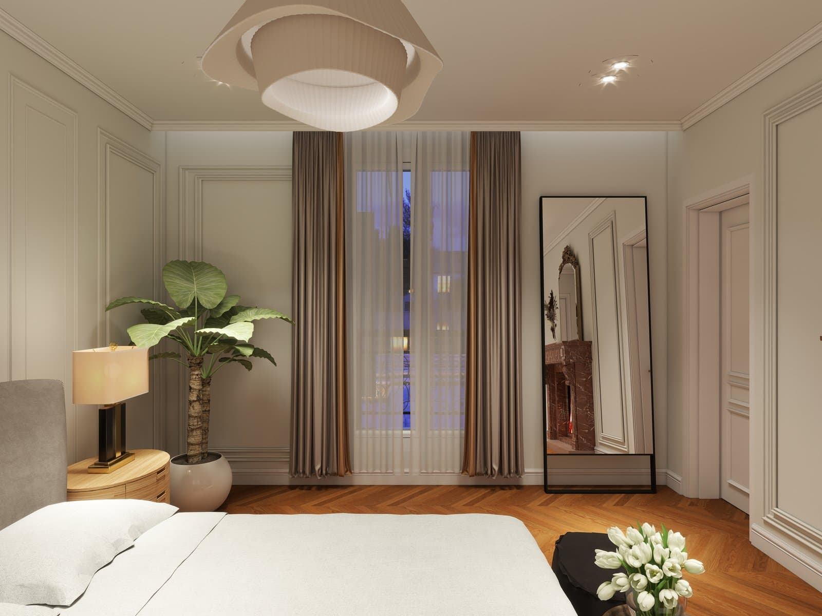 Furniture arrangement detail