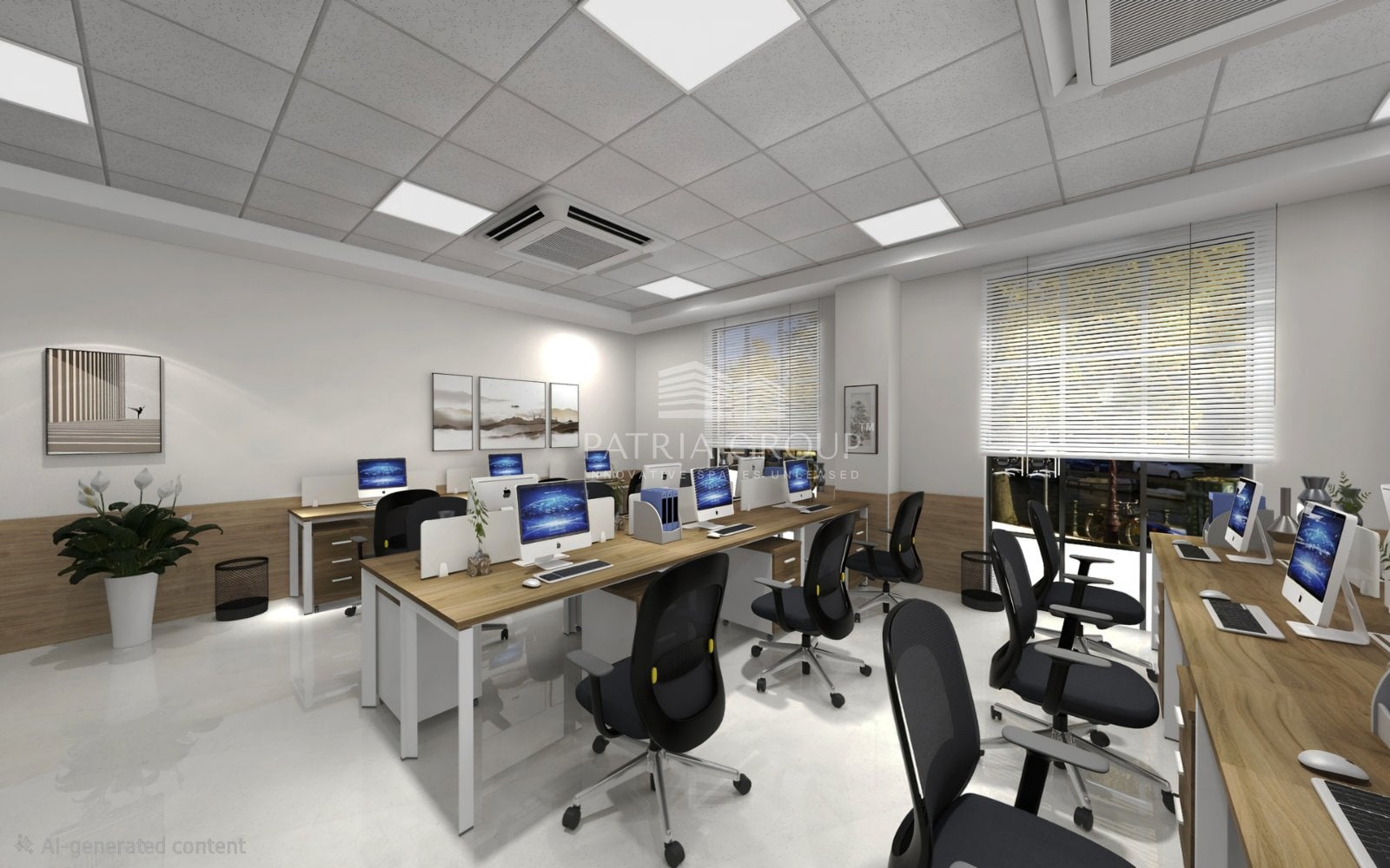 Modern corporate workspace